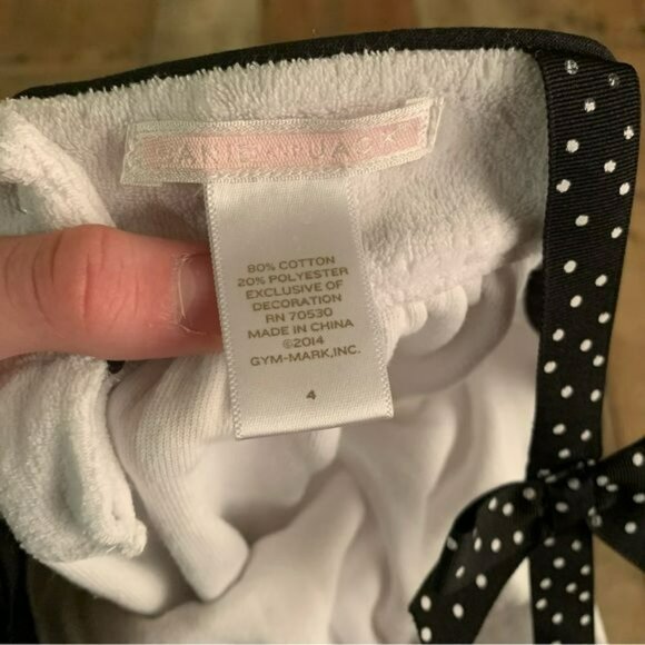 Janie and jack girls white and black swimsuit cover up -4 - Picture 4 of 5